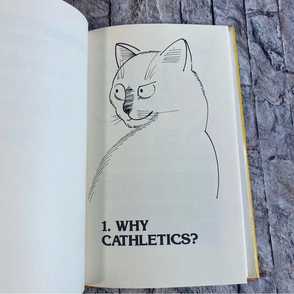 Cathletics Ways to Amuse and Exercise Your Cat Vintage Hardcover 1991